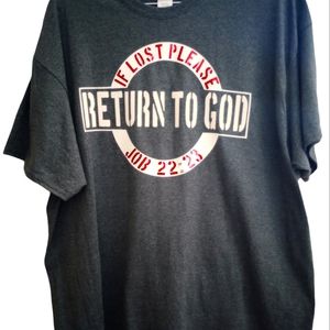 RETURN TO GOD CUSTOM TEE (2X) NWOT